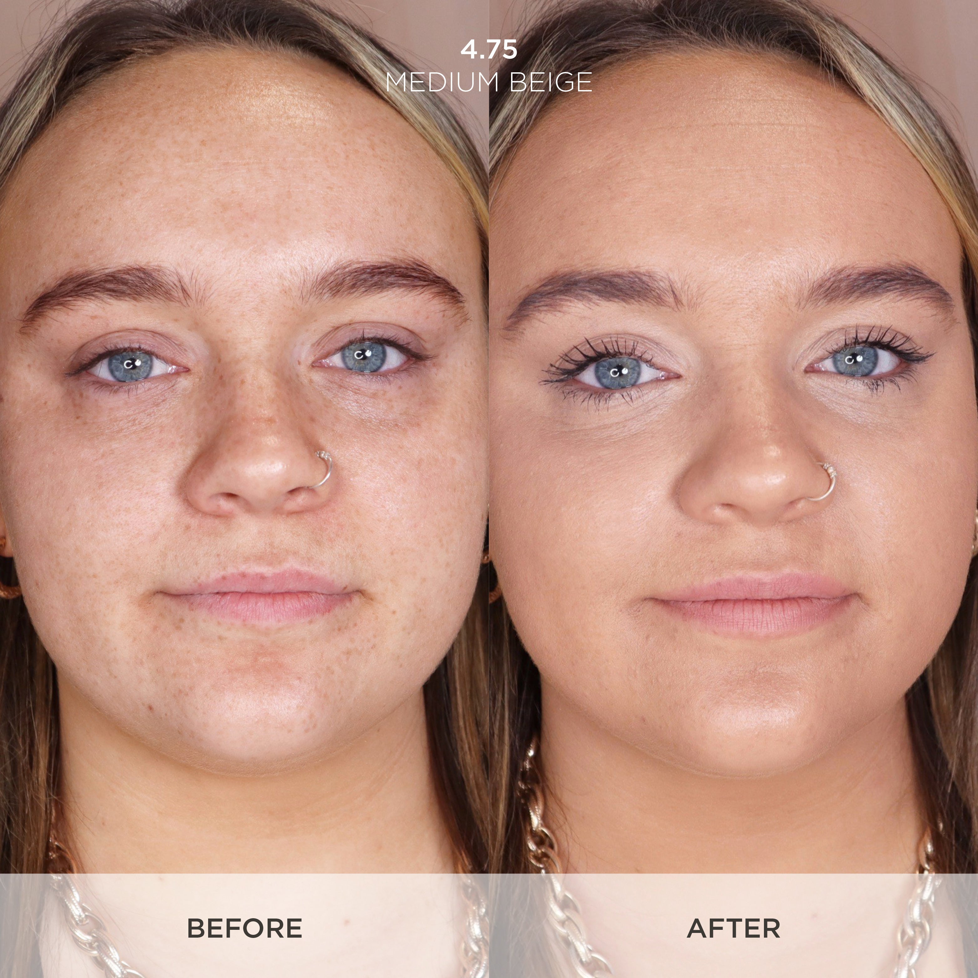 second skin dewy 4.75 medium beige sculpted by aimee