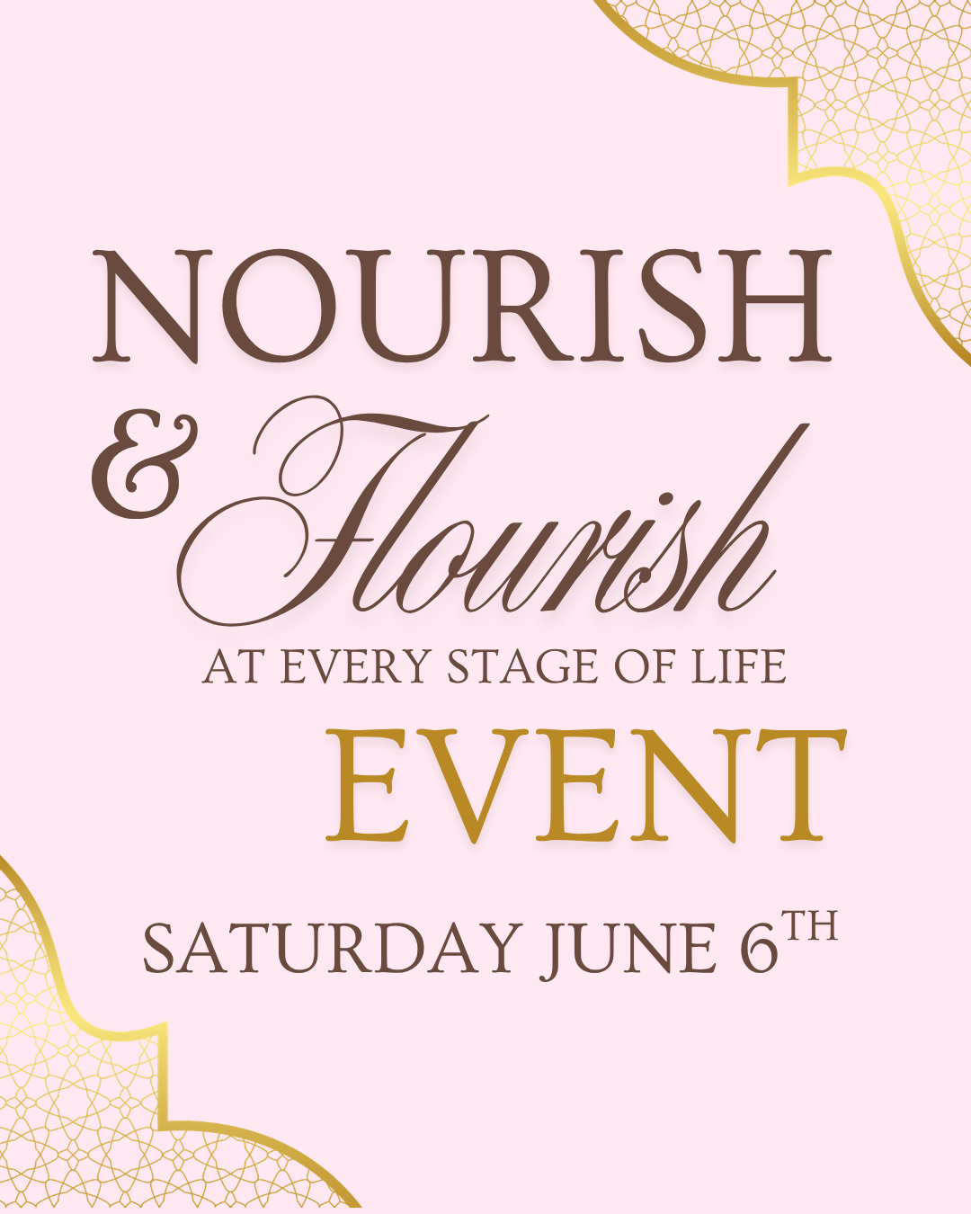 Nourish & Flourish Event